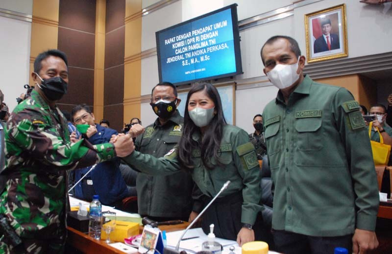 Jenderal Andhika Ikuti Fit And Proper Test di Komisi I DPR