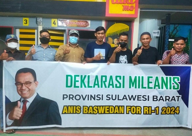 Makin Bertambah, Anak Muda di Sulbar Deklarasi Anies Baswedan Capres 2024
