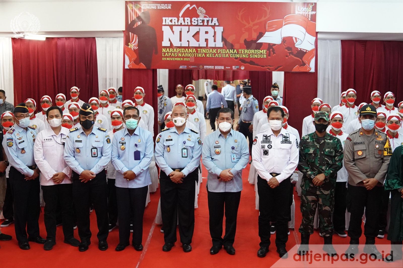 34 Narapidana Teroris Lapas Narkotika Gunung Sindur Ikrar Setia NKRI