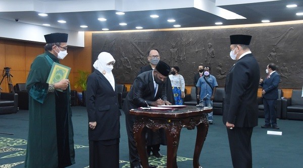 Lantik 5 Anggota PAW MPR, Ketua MPR RI: Upaya Penanaman Pancasila Tidak Boleh Berhenti