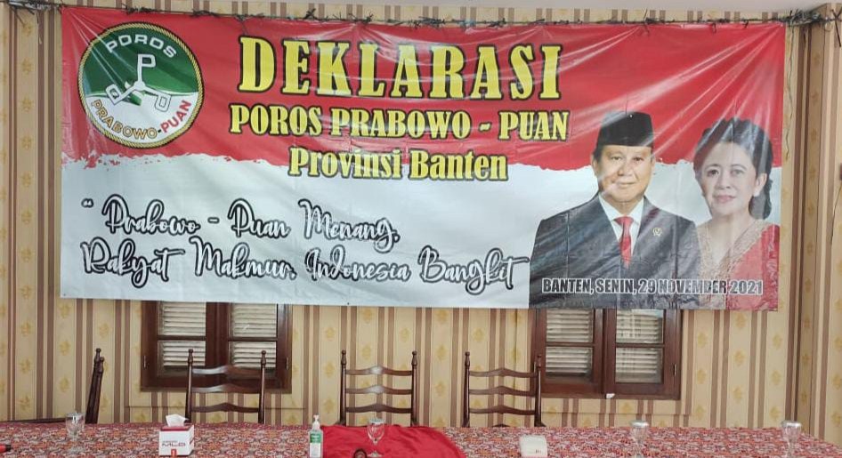 Kali Ini, Giliran Poros Prabowo-Puan Provinsi Banten Deklarasi Dukungan