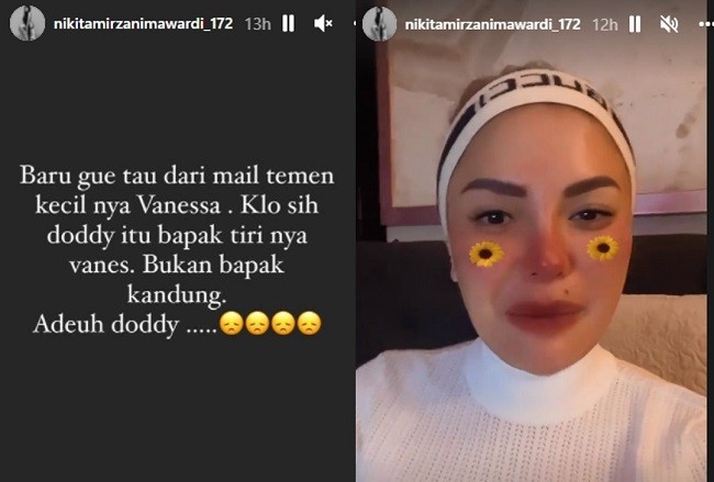 Nikita Mirzani Sebut Doddy Sudrajat Bukan Ayah Kandung Vanessa Angel