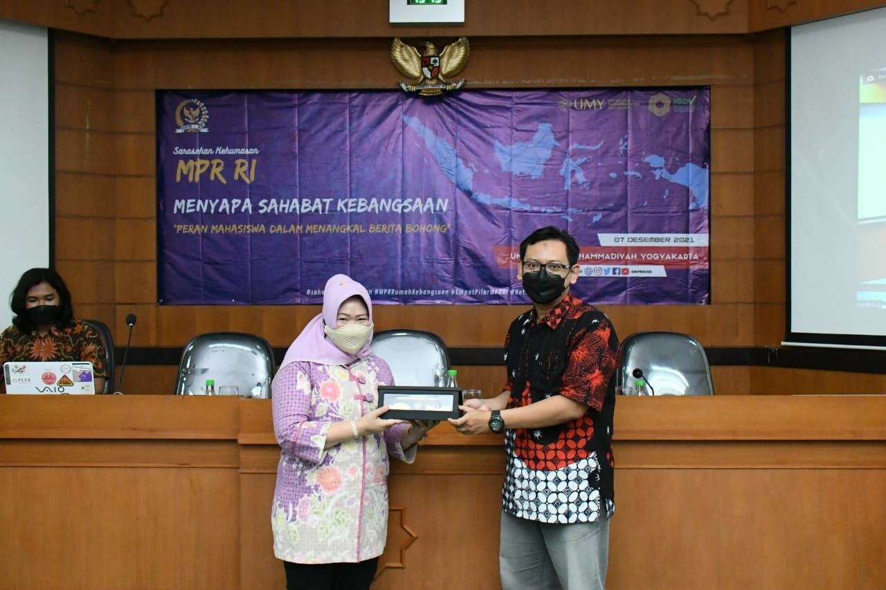 MPR Menyapa Sahabat Kebangsaan, Siti Fauziah: Mahasiswa Berperan Besar Menangkal Hoaks