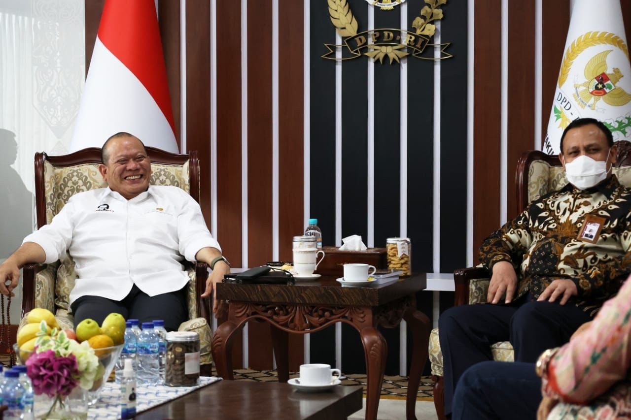 Bertemu Ketua KPK, LaNyalla: PT 20 Persen Membuka Lahirnya Capres Boneka