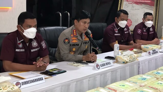 Sabu 147 Kilogram Disembunyikan Dalam Kotak Makanan, Lima Tersangka Diciduk