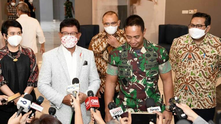 Bertemu Panglima, Menkominfo Janji Sediakan 200 Akses Internet di Pos TNI Wilayah 3T pada 2022