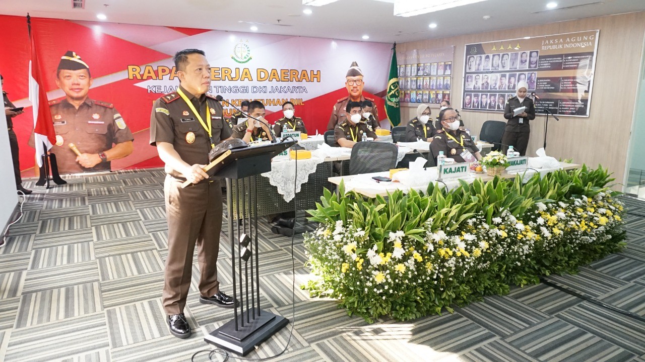 Evaluasi Capaian Kinerja 2021, Kejati DKI Jakarta Gelar Rakerda
