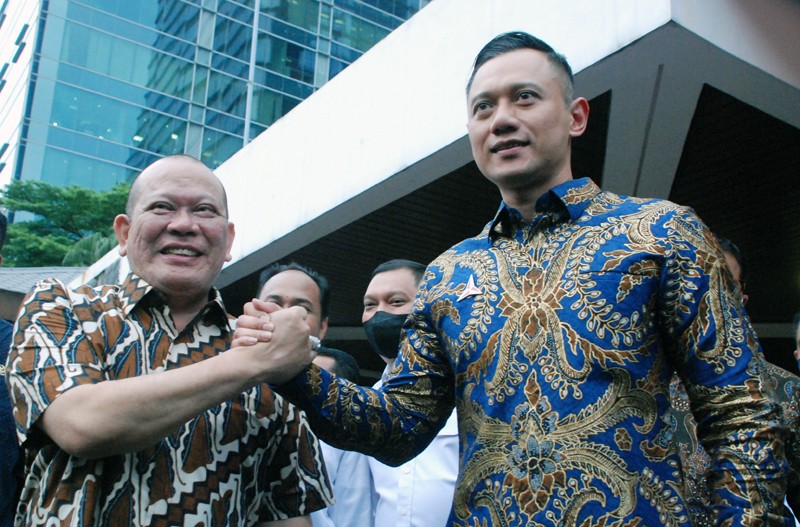 AHY Kunjungi Ketua DPD RI LaNyala