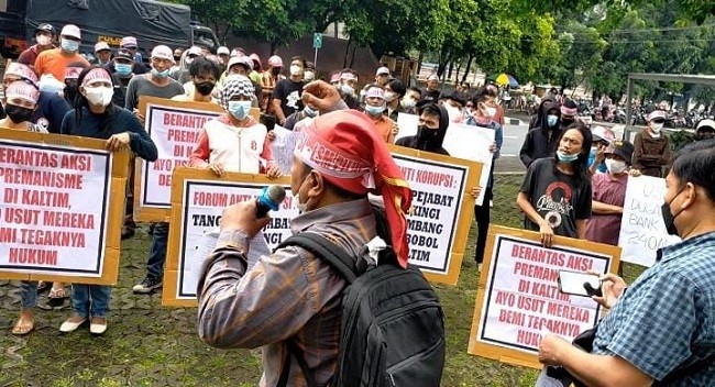 Laporkan Dugaan Pembobolan Bank Kaltimkaltara, FAKK dan LSM PILHI Geruduk KPK  