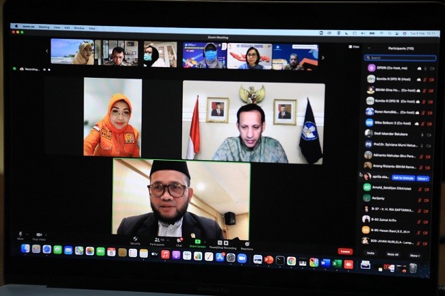 Komite III DPD RI Minta Nadiem Perhatikan Penerapan PTM 