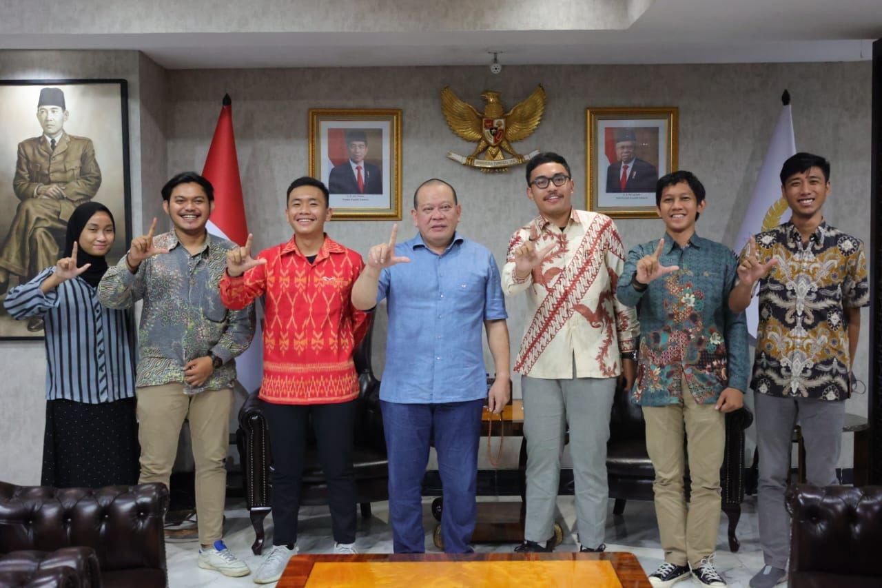 Bertemu LaNyalla, HIMAPOL Serahkan Kajian Akademik Presidential Threshold