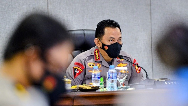 Beri Arahan ke Jajaran, Kapolri: Lakukan Evaluasi dan Tingkatkan Akselerasi Vaksinasi