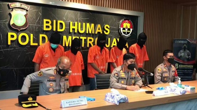 Ini Peran Lima Pelaku Pembacokan dan Pembegalan Terhadap Anggota Brimob di Bekasi