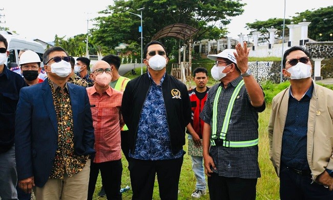 Kunker di Sulbar, Mahyudin Sempat Pantau Pembangunan Infrastruktur
