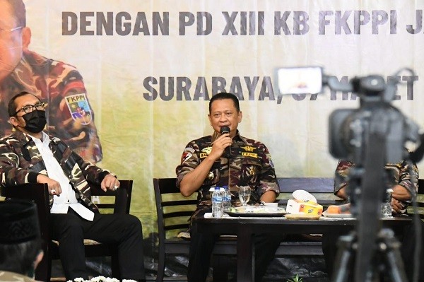 Konsolidasi dengan FKPPI Jawa Timur, Ketua MPR RI Tegaskan Kewajiban Bela Negara