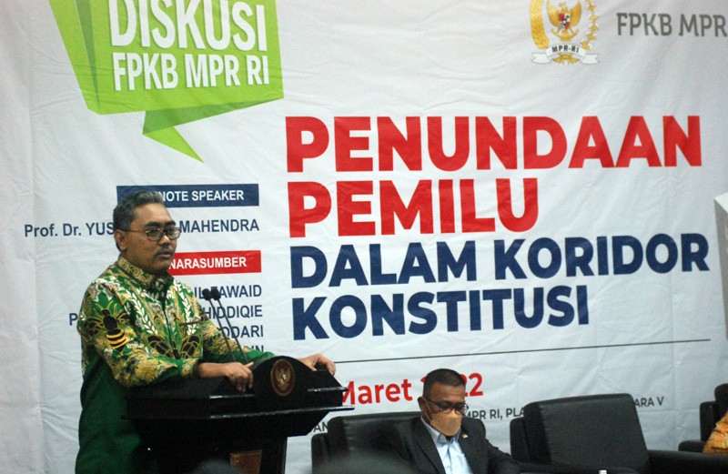 Fraksi PKB MPR Gelar Diskusi ' Wacana Penundaan Pemilu Dalam Koridor Konstitusi