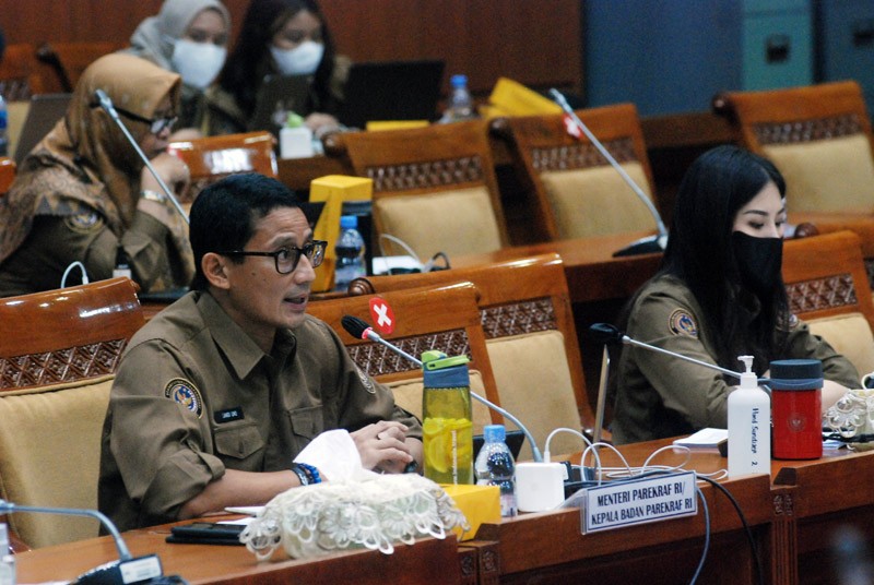Menparekraf Sandiaga Uno Raker Dengan Komisi X DPR