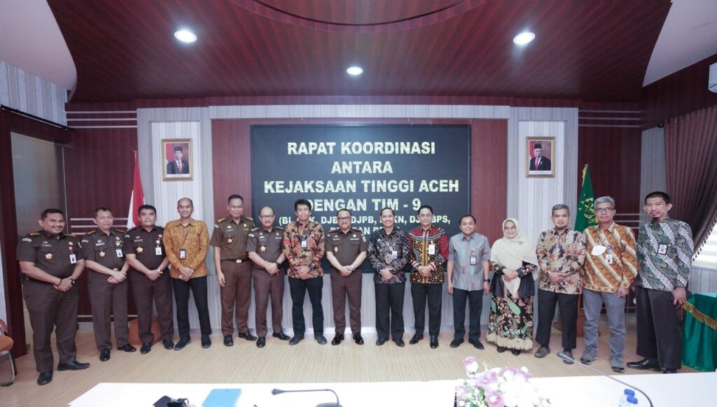 Kejaksaan Tinggi Aceh Gelar Rapat Koordinasi dengan Tim 9