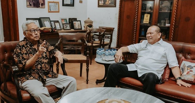 Temu Kangen dengan Aktivis Senior Mudrick Setiawan, Ketua DPD RI Bahas Situasi Kebangsaan