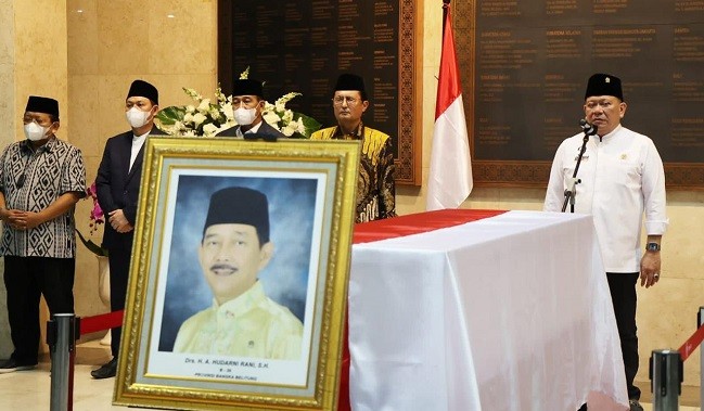 Ketua DPD RI Pimpin Pelepasan Jenazah Anggota DPD RI Asal Babel