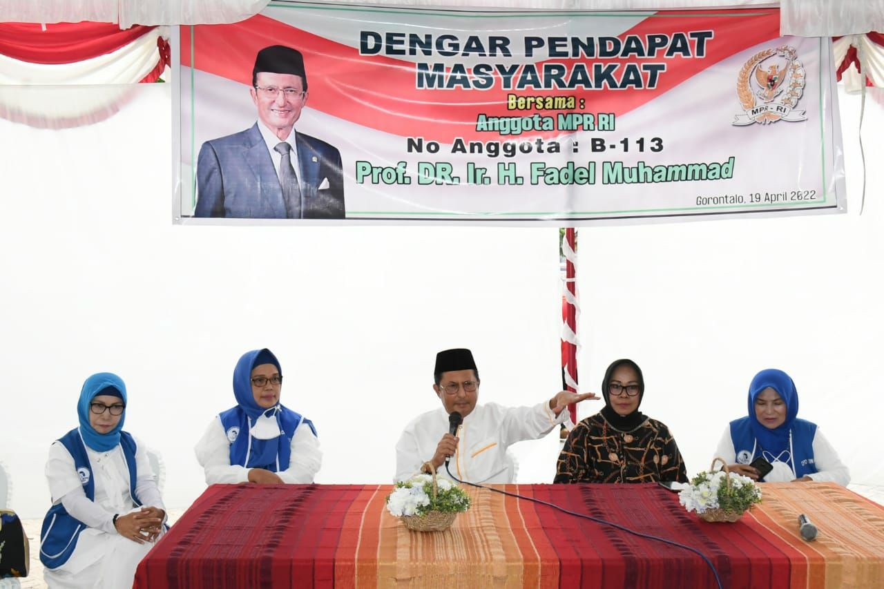 Wakil Ketua MPR RI Fadel Muhammad Gelar Dengar Pendapat Masyarakat
