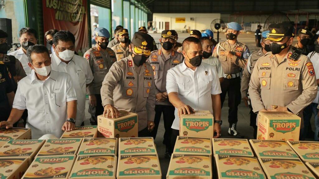 Polri Gagalkan Upaya Penyelundupan 121 Ton Minyak Goreng ke Timor Leste