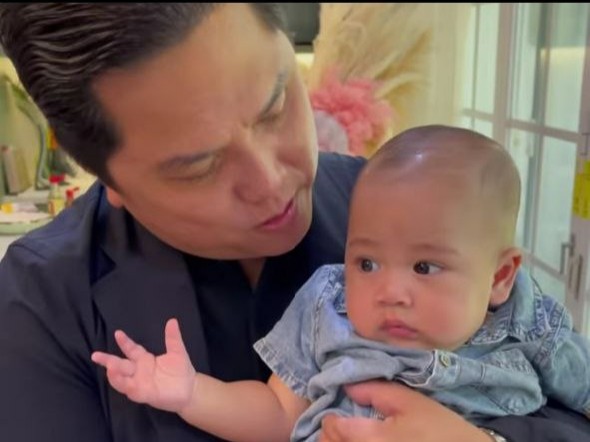 Erick Thohir Doakan Anak Raffi Ahmad Jadi Anak yang Bermanfaat 