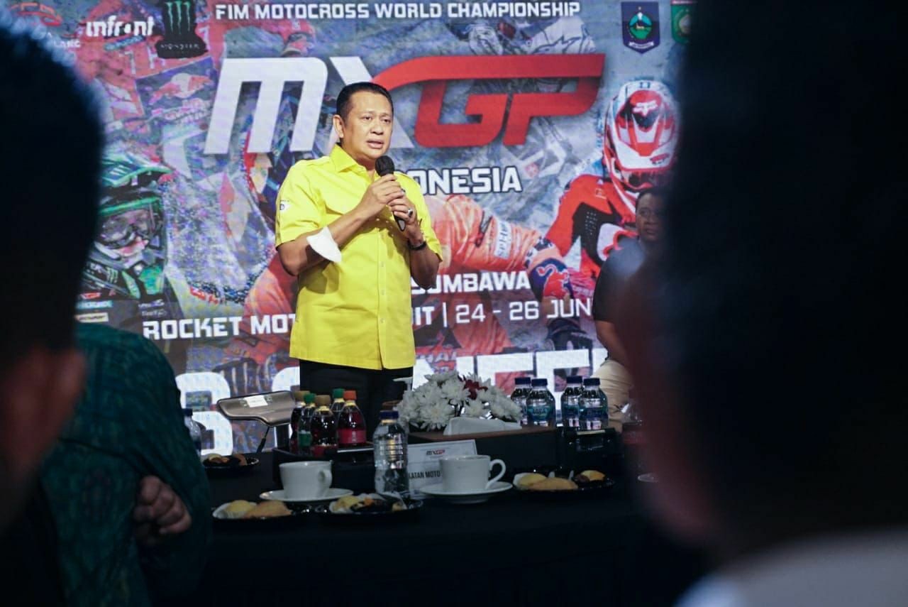 Bersama Gubernur NTB, Bamsoet Resmi Kick Off Penyelenggaraan MXGP 2022