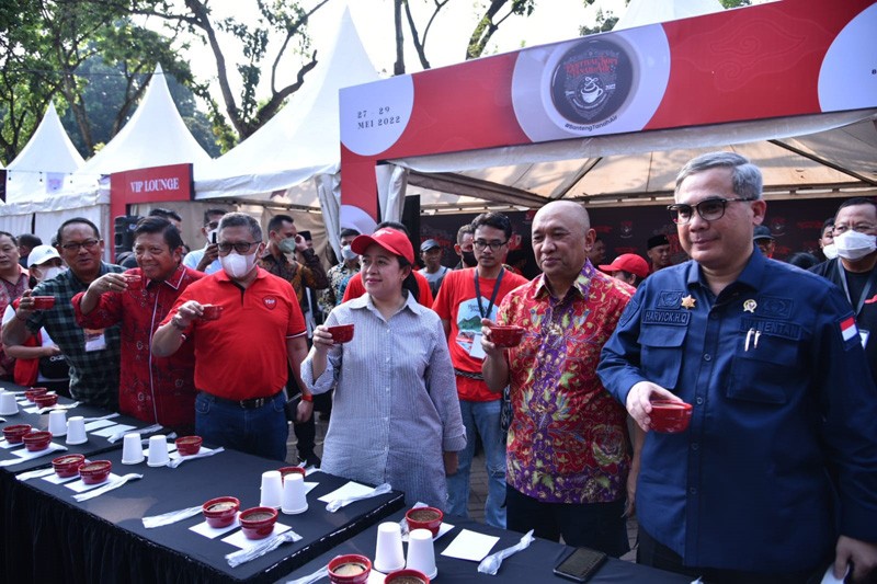 Puan Buka Festival Kopi Nusantara, Jadikan Indonesia Juara Kopi Dunia