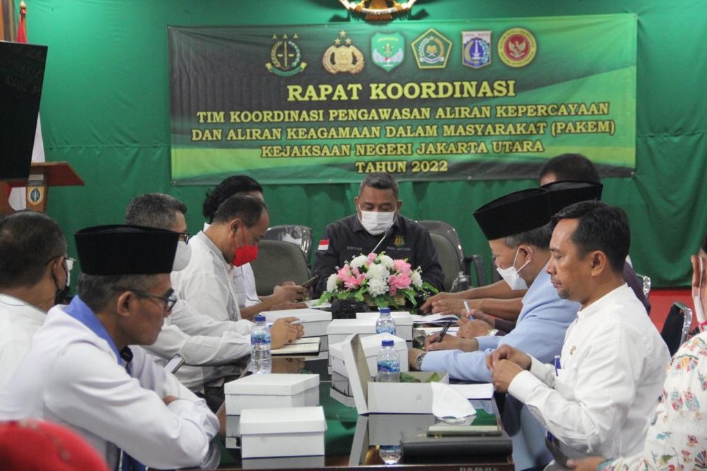 Antisipasi Munculnya Aliran Kepercayaan di Masyarakat, Kejari Jakut Gelar Rakor Terkait Pengawasan