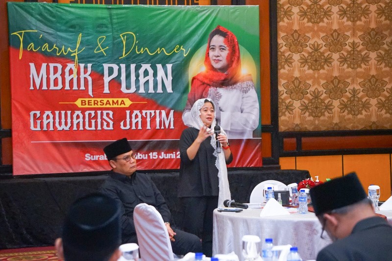 Silaturahmi dengan Gus-Gus di Jatim, Puan Dapat Julukan Ning Maharani