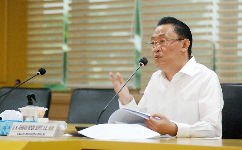 Ahmadi Noor Supit Ikuti Fit And Proper Terst  Calon BPK RI