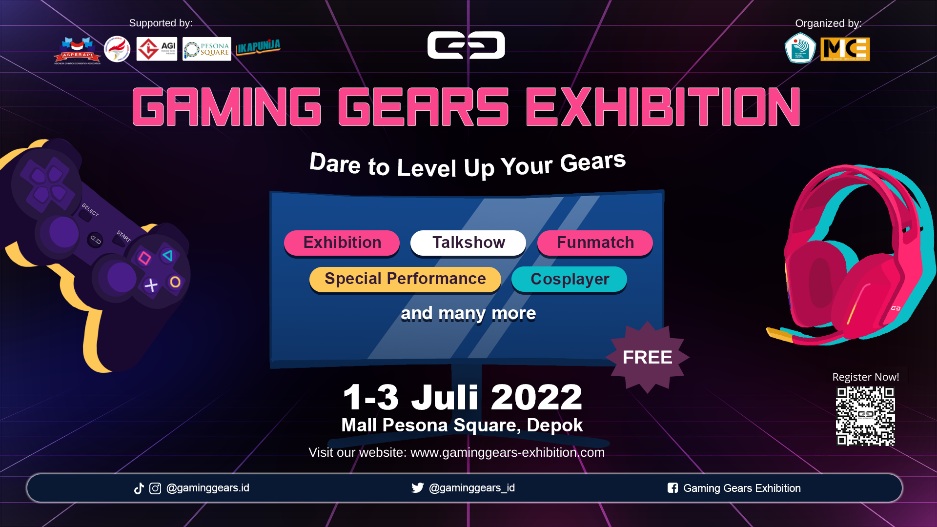 Besok, Pameran Teknologi dan Peralatan Game Hadir di Depok!