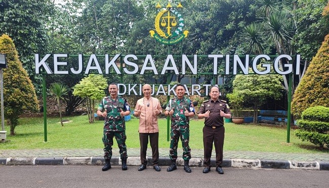 Kajati DKI Terima Kunjungan Kerja dan Koordinasi Jajaran Puspom TNI