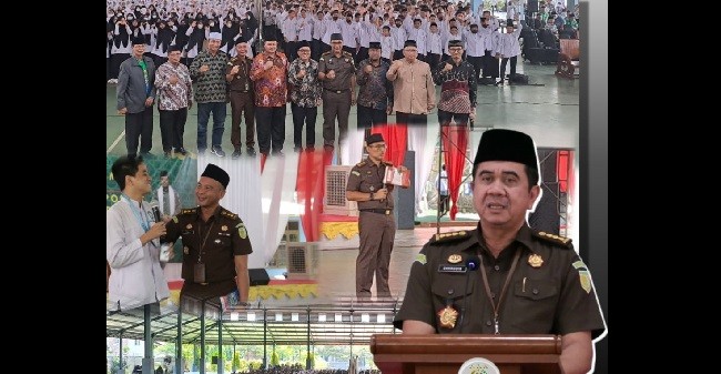 Jaksa Kejati DKI Jakarta Masuk Pesantren Berikan Penyuluhan Hukum Pidana Positif 