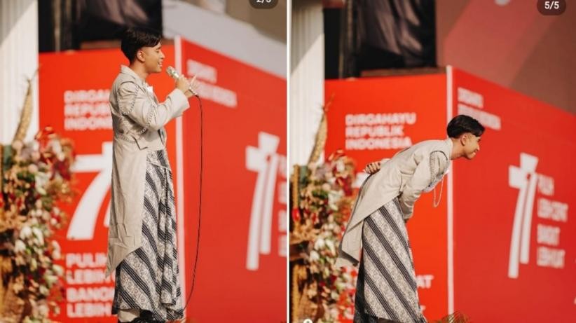 Upacara HUT ke-77 RI, Vidi Aldiano Gabungkan Dua Lagu Jadi Satu 