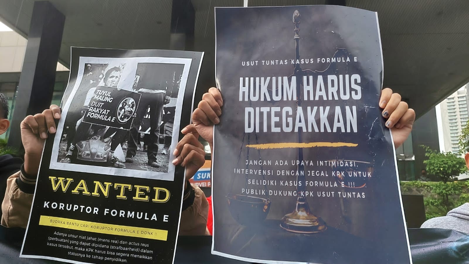 Dukung KPK Tuntaskan Kasus Formula E, Demonstran: Jangan Terpengaruh Jargon Kriminalisasi!