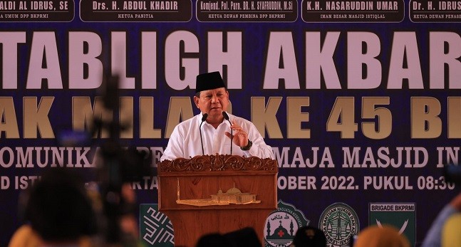 Prabowo: Jokowi Pimpin Indonesia dengan Tenang di Tengah Krisis