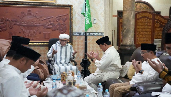 Prabowo Sowan ke Rais Aam PBNU, Bukan Minta Restu Capres