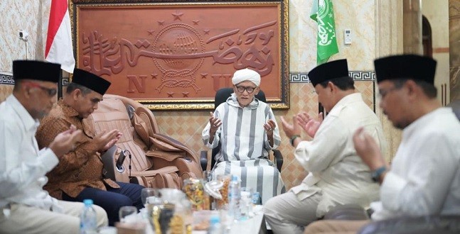 Silaturahmi ke KH Miftachul Akhyar, Prabowo: Sudah Kenal Lama, Menyambung Silaturahmi