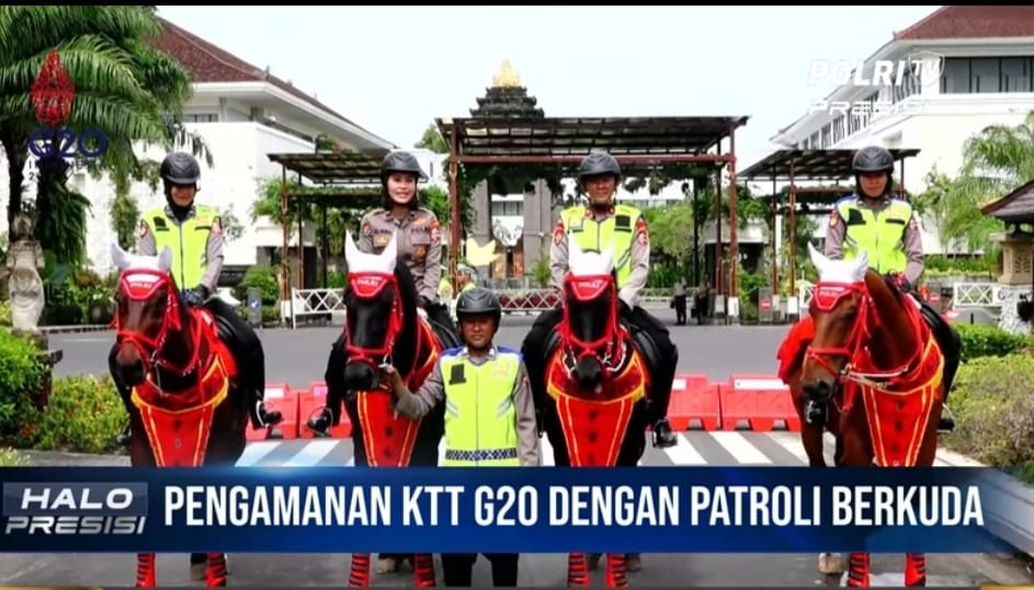 Optimalkan Pengamanan KTT G20, Polri Terjunkan Patroli Berkuda