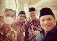 Bersama Ganjar, Erick Thohir Dampingi Jokowi Resmikan Masjid Raya Syekh Zayed