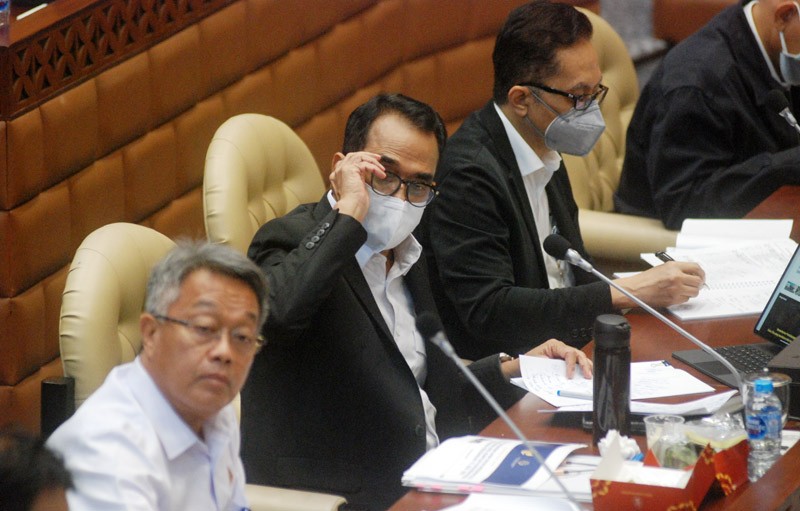 Menhub Budi Karya Raker Dengan Komisi V DPR