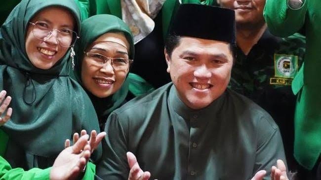 Erick Thohir Disambut Teriakan Cawapres atau Capres Saat Hadiri Rapimwil PPP Jawa Tengah