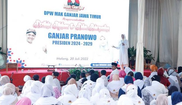 Pro Rakyat, Emak-emak di Jatim Berzikir dan Berdoa Agar Ganjar Terpilih jadi Presiden 2024