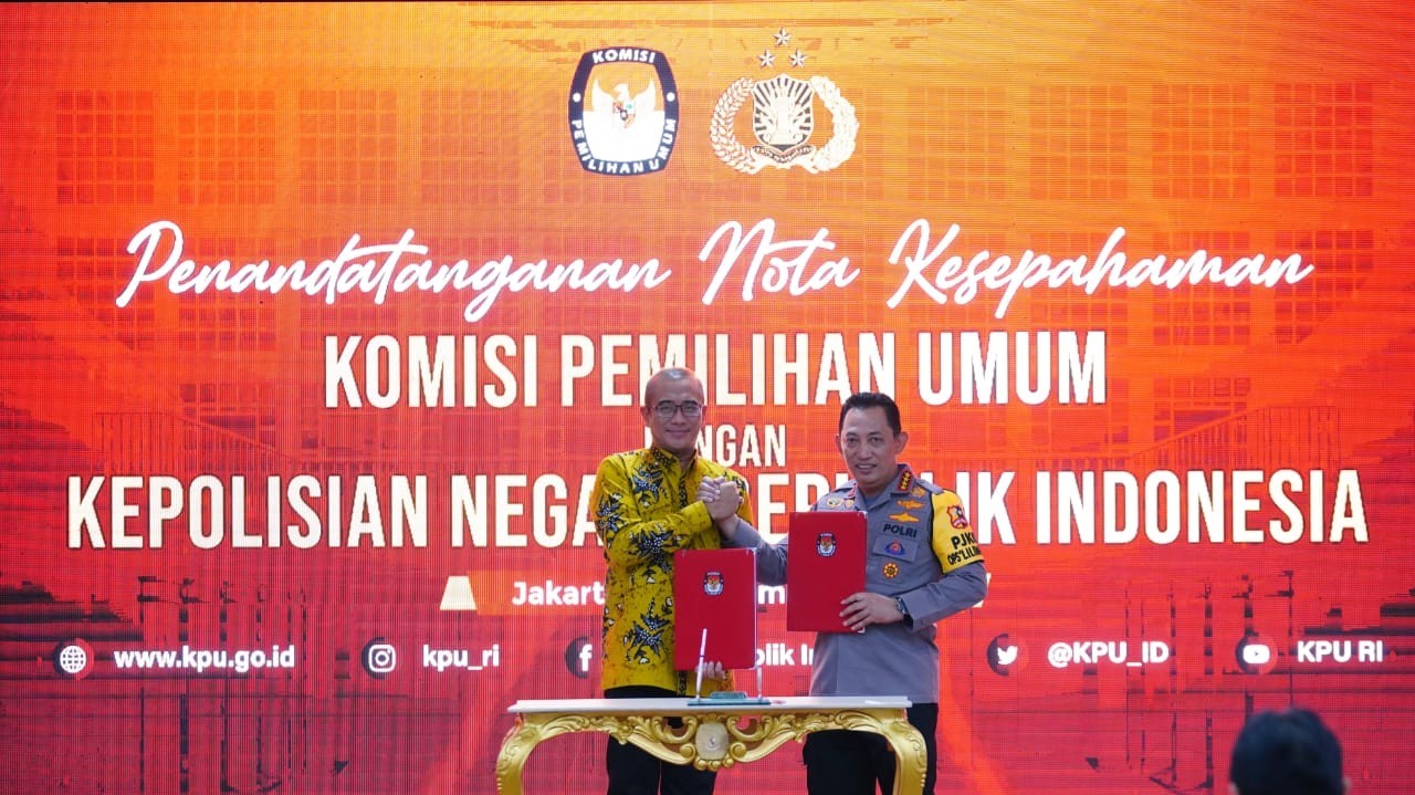 MoU dengan KPU, Kapolri: Persatuan dan Kesatuan Harga Mati