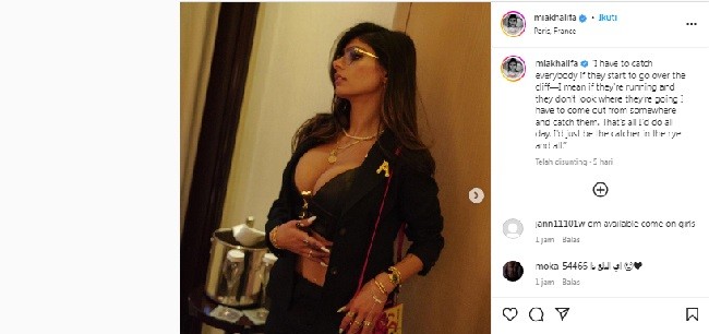 Mia Khalifa Hampir Menunjukkan Banyak Postingan di Medsos Terbarunya 