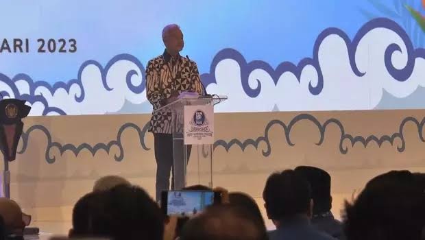 Ganjar Pranowo Diteriaki 'Presiden' Saat Hadiri Rakornas PAN