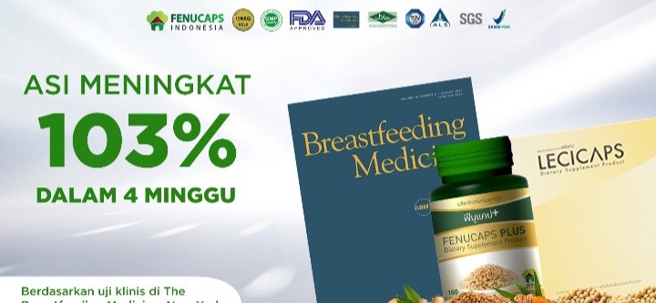 Fenucaps ASI Booster Pertama di Indonesia dengan Riset 'Breastfedding Medicine'