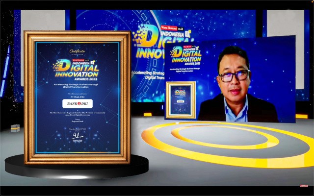 Go Digital Bank DKI Raih Penghargaan Indonesia Digital Innovation Awards 2023